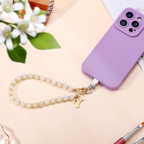 1 Set Beaded Phone Wrist Strap, Initial Phone Charms Detachable Letter B - Photo 76 sur 176