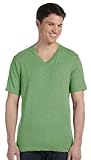 Bella 3415 Unisex Triblend Short Sleeve V-Neck Tee - Green Triblend, Large
