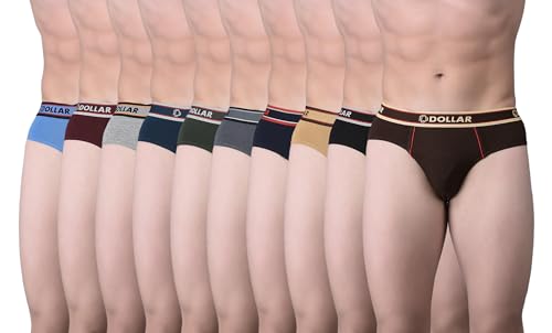 Image of Dollar Bigboss Men's Solid Cotton Brief (Colour May Vary)