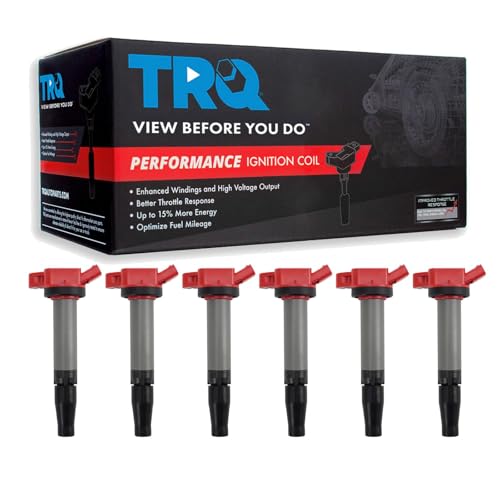 TRQ Ignition Coil Set Compatible with 2016-2020 Lexus GS350 2017-2018 GS450h 2017-2023 IS300 IS350