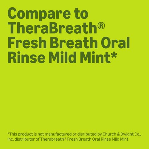 Amazon Basics Breath Defense Oral Rinse, Mild Mint, 10 fl oz, 6 Pack - image 2