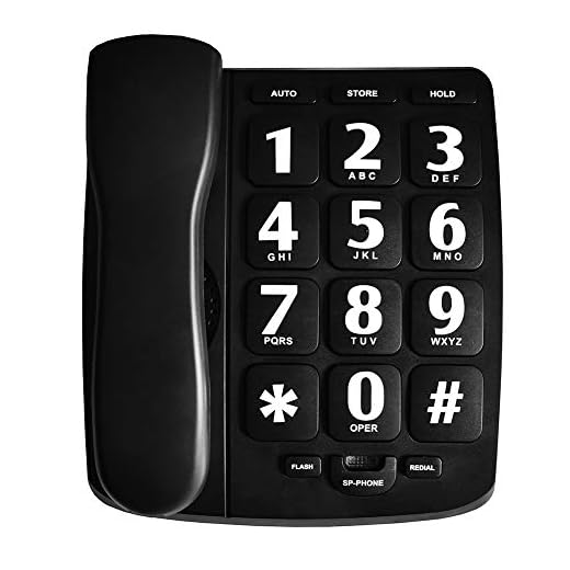 HePesTer P-02 Amplified Large Button Corded Phone for Senior