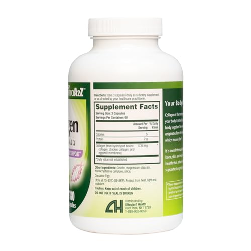 Multi Collagen Pills 1735mg -180 Collagen Capsules (60 Servings) - Types I, II, III, V & X for Healthy Skin, Hair, Nails & Joint Support - Image 5