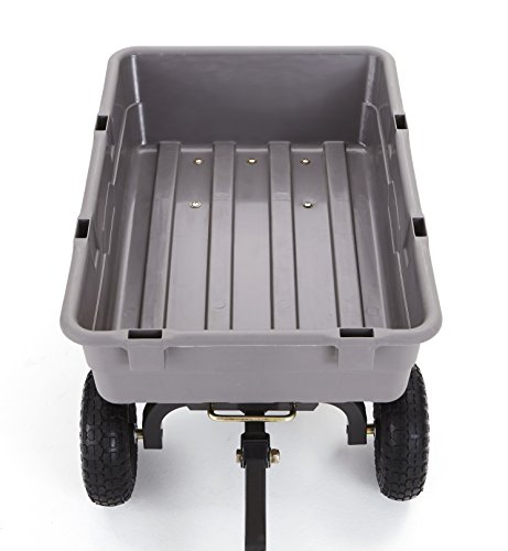 Gorilla Carts Poly Garden Dump Cart with Steel Frame and 10