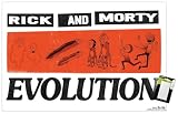 Rick And Morty: Season 9 (2026) - Evolution Wall Poster, 34L" x 22.4W", Premium Poster & Mount Bundle