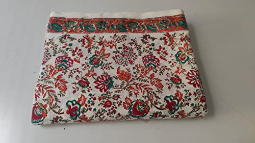 Image of Fashionmart Floral Printed Cotton Fabric Cloth Hand Block Print Fabric Women Material Running Jaipuri Hand Block Printed Women Dress Material Kurtis Natural 44 inch Inches Width 2.5 Meter (Pattern 10)