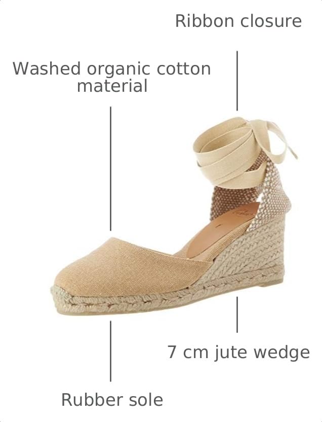 Image of Castaner | Espadrille with Wedge Carina Made in Canvas 7 cm | Woman