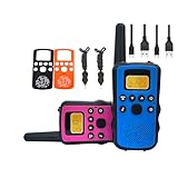 充電式 トランシーバー充電式 簡単操作 災害·地震 緊急対応 800mAH 総務省技術基準適商品、１年間メーカー保証、免許不要、通話無料、クリアな音質、操作が簡単、子供でも使えます、交換可能なカスタムカバ