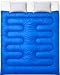 MalloMe Double Camping Sleeping Bag - 3 Season Warm & Cool Weather - Summer, Spring, Fall, Lightweight, Waterproof For Adults & Kids - Camping Gear Equipment, Traveling, and Outdoors - 2 Free Pillows!