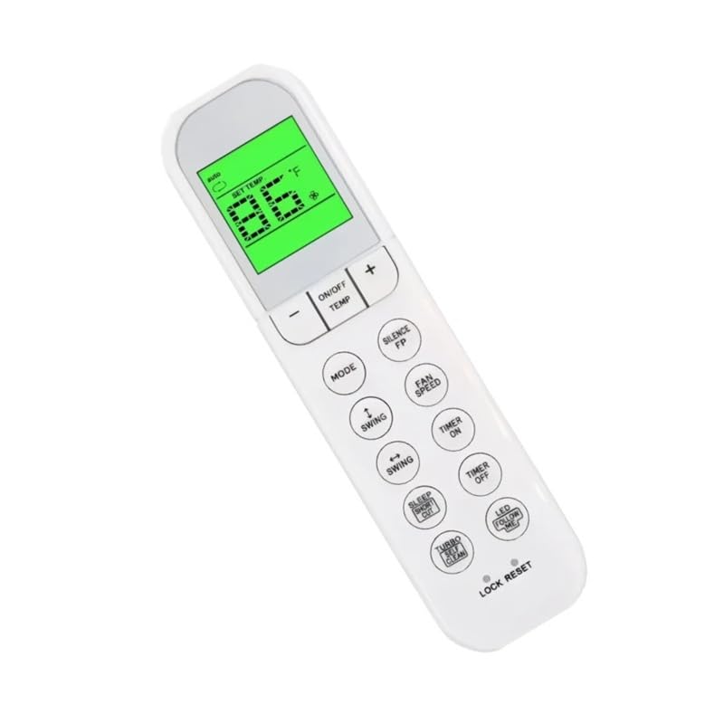 Mando a Distancia de CA Repuesto RG66A1/BGEF, Adecuado for Bombas Calor Aire Acondicionado Pioneer, Senville, Kaden Mini-Split RG6, 1 ud(RG36F-BGEF)