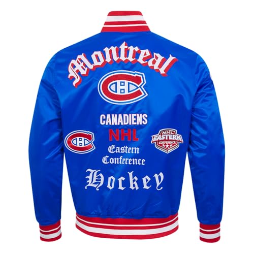 Image of Pro Standard Mens NHL Old English Satin Jacket
