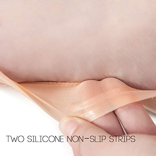 Image of No Show Socks for Women Non Slip Thin Low Cut Liner Socks for Flats | No-Show Socks Cotton Nylon Silicone Gel Grip Anti Slip Soft Breathablility Comfortable Fit for Flats Loafers Sneakers Clogs