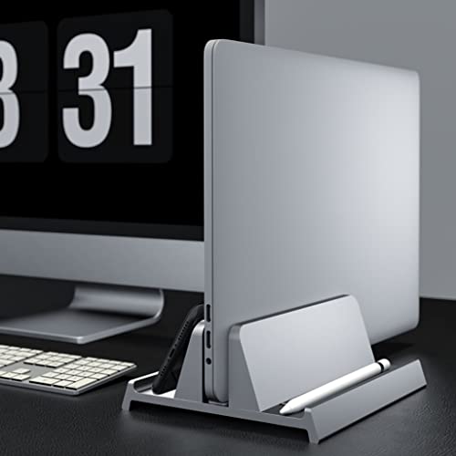 Soporte for computadora portátil vertical base de almacenamiento multifuncional tablet 3