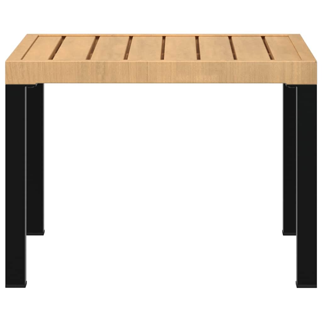 vidaXL Stolik kawowy do ogrodu, czarny, 55x55x39,5 cm, malowana stal, stolik do ogrodu, stolik na taras, stolik, stoliki do ogrodu