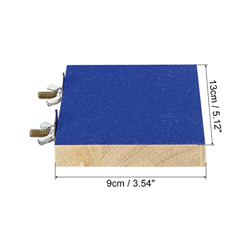 PATIKIL Bird Perch Stand Platform, Parrot Stand Platform Playground Paw Grinding Clean for Parakeet Cockatiel Cage Accessory Blue - Image 2
