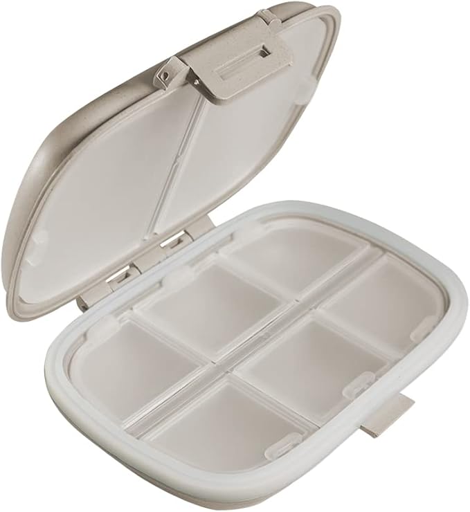 8 Compartments Weekly Pill Organizer, Medicine Organizer