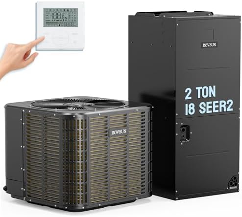 ROVSUN 2 Ton 24000 BTU Ducted Central Air Conditioner with Heat P...