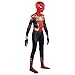Marvel Integrated Spider-Man Official Youth Deluxe Zentai Costume - Deluxe Two-Way Stretch Spandex with Invisible Zippers and Wrist Openings for Added Convenience (S)