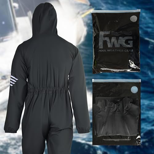 Image of Men's Dry Suit - PU Coated Full-Body Protection for Fishing, Kayaking, and Outdoor Adventures