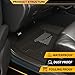 Floor Mats Fit Volkswagen Tiguan 2018 2019 2020 2021 2022 2023 All Weather Protection TPE Floor Liner Waterproof 1st & 2nd Row 3PCS Cargo Liner Black, alfombras para carro