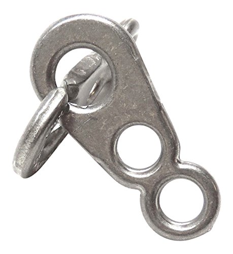 Brummel Hooks - Sister Clips Stainless Steel For 1/8 Inch To 1/4 Inch Cord. (Stainless Steel, 5 Pair Pack) #TOP1