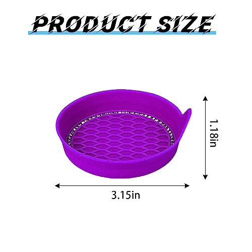 Dessous de verre en silicone violet foncé pour voiture x4 - 3