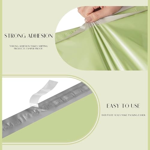 Image of Metronic Poly Mailers 14.5X19 500Pack, Strong Adhesive Shipping Envelopes for Clothing, Waterproof Shipping Bags for Small Businesses, Flexible Mailers Poly Bags Packaging Bags,Avocado Green