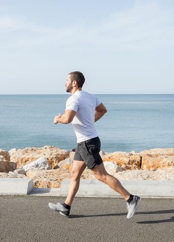 TanBridge 5 Pack Men's Athletic T Shirts Quick Dry Lightweight Short Sleeve Running Shirts for Running Workout Hiking Fishing4