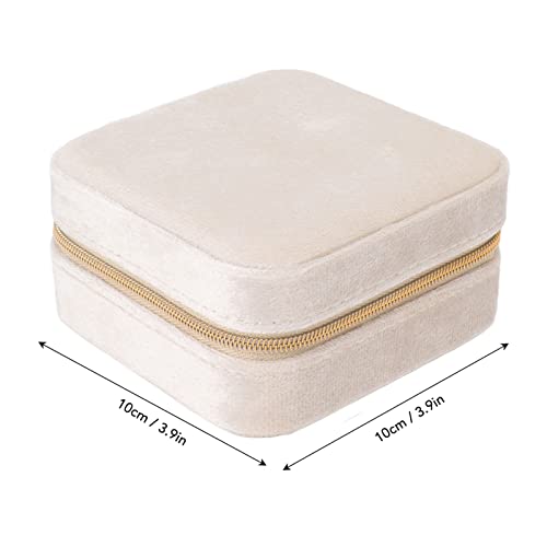 Caixa de Joias de Viagem de Veludo, 2 Camadas, Multifuncional, Portátil, Proteção Total, Caixa de Jo