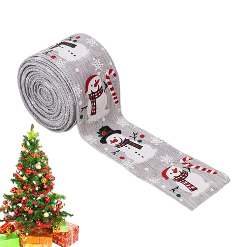 Midieobe ラッピングリボン | 雪だるまリボン クラフト用,5メートル ガーランド ストリング 麻紐 風船 花 パーティー 誕生日 ホームカミング ヘアアクセサリー