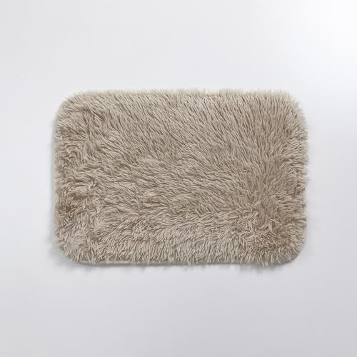 DALINA Textil Alfombra Decorativa de Pelo Largo Extra Suave -Alfombra Antideslizante para Salón Dormitorio Rectangular (50X120CM, Camello)