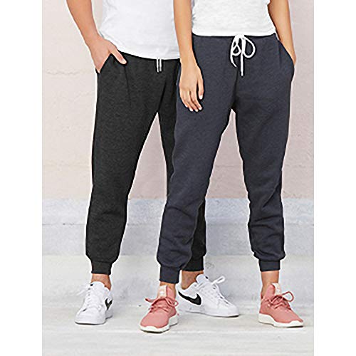 Bella + Canvas Unisex Jogger Sweatpants (S) (Dark Gray Heather) #TOP4
