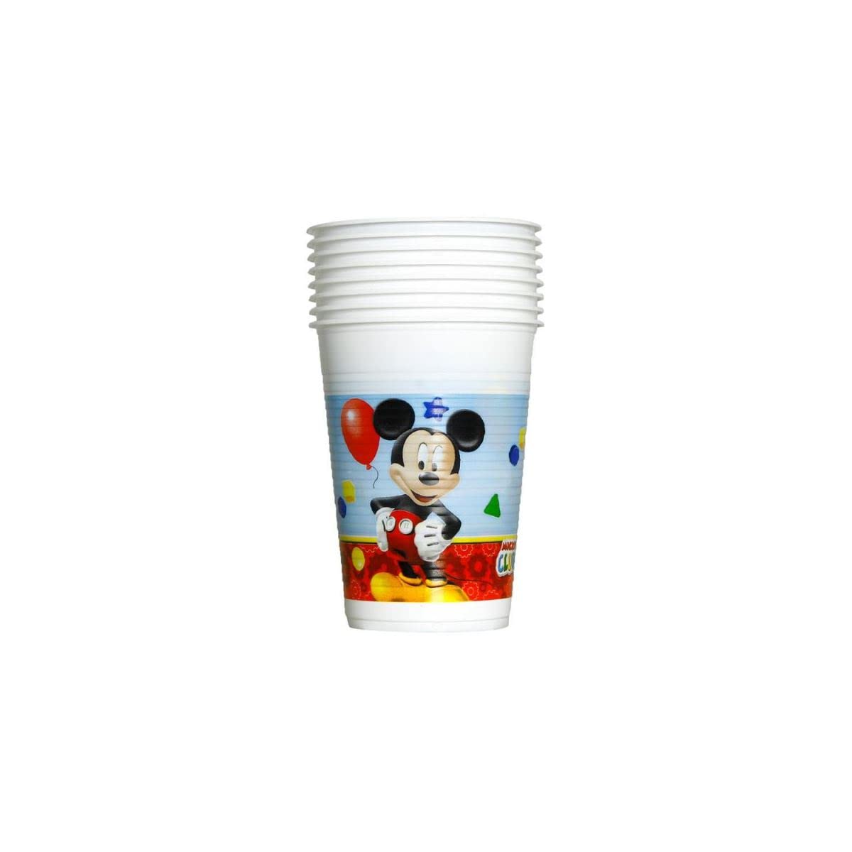 Gobelets En Papier FSC Mickey Mouse 200ml - Lot De 8 Pièces Multicolores Pour Fête D'enfants