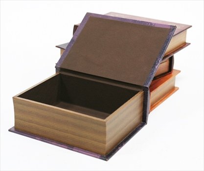 Amazon｜東洋石創 洋書風小物入れ BOOK BOX 2個セット 表紙オープン