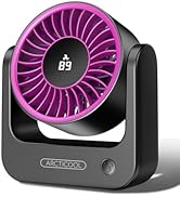 ARCTICOOL 4-Inch Rechargeable Table Fan, Powerful Small Desk Fan with 180° Adjustable Angle, Port...