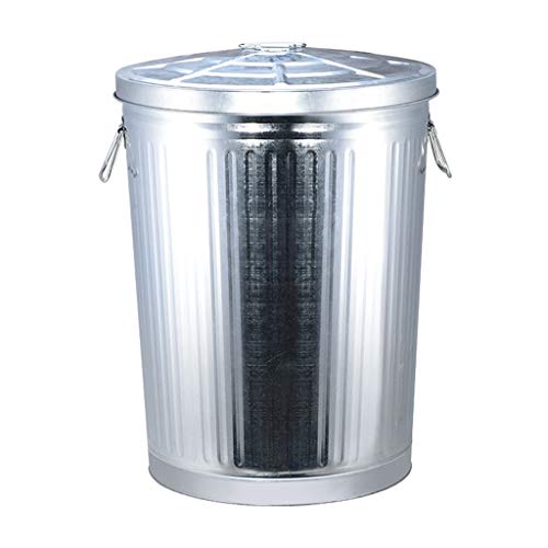 wanhaishop Poubelle d'extérieur avec couvercle Poubelle d'extérieur Grande poubelle industrielle avec couvercle supplémentaire Poubelle sanitaire (couleur : 25 L)