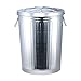 Guoqunshop Botes de Basura/Basurero Reciclaje Bote de Basura al Aire Libre Bote de Basura Industrial Grande con cubeta Extra Sanitaria Basurero de Cocina (Color : Cold Rolled Sheet)