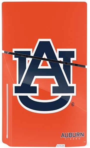 Skinit Decal Gaming Skin Compatible with PS5 Slim Disk Bundle - Officially Licensed Auburn University Logo Orange Design