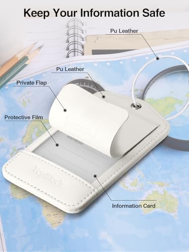 Image of TopMade Luggage Tags, Works with Apple Find My, Smart Suitcase Tag Tracker