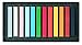Lyra Polycrayons Soft Pastel Crayons - 12 Water Soluble Soft Pastels for Artists and Students - Highly Pigmented Lightfast Chalk Pastels for Vivid Tones and Colors and Broad or Fine Strokes