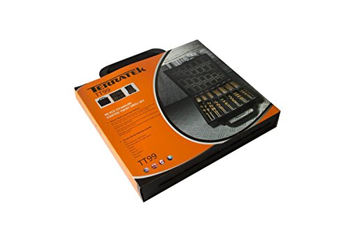 Terratek - Set di 99 punte per trapano al nitruro