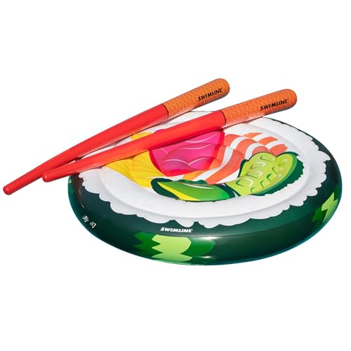 SWIMLINE | Inflatable Pool Float for Adults | 62" | Sushi Roll Island
