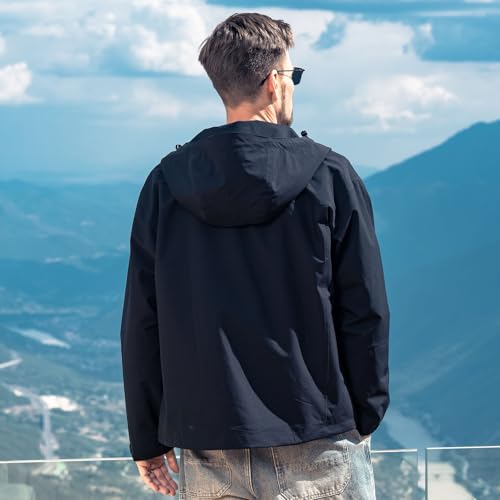 Image of Hooded Assault Suit Men'S Outdoor Solid Color Jacket Windproof And Waterproof Mountaineering Workwear Jacket