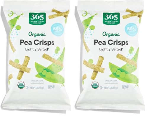 365 by Whole Foods Market, Organic Lightly Salted Pea Crisps, 3.3 oz (Pack of 2) image 4
