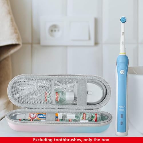 Image of HANNEA Electric Toothbrush Hard Travel Case with Mesh Pocket (Case Only)