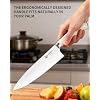 Kitchen Knife Set,14-Piece Knife Set With Block Wooden, Self Sharpening For Chef Knife Set, High Carbon German Stainless Steel Knife Block Set, Dishwasher Safe Cutlery, Cream