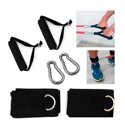 CMNW Asas y Tobilleras para Gym en Casa y Entrenamiento o Ejercicio con Gomas o Bandas Elasticas Musculacion, Elasticos Fitness, de Resistencia, Ligas, Resistance Bands. Accesorio de Gimnasio.