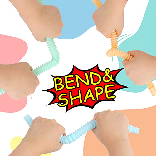 VEYLIN Pop Tubes, 6PCS Fidget Toys for Kids, Sensory and Learning Toys for Toddlers - Image 5