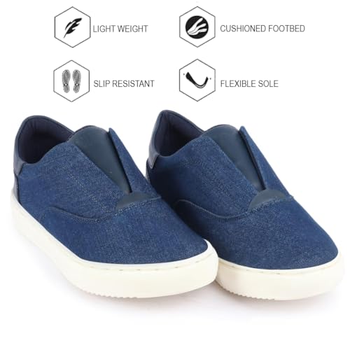 Image of FAUSTO Men Canvas Sneaker Pull-On Shoes