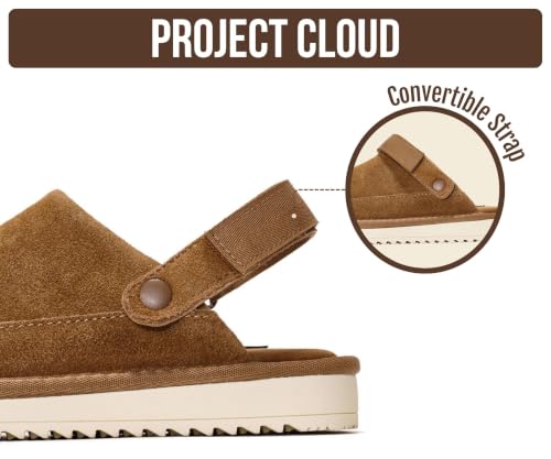 Image of Project Cloud Kids Genuine Leather Clogs with Back Strap (Little Goldstar)